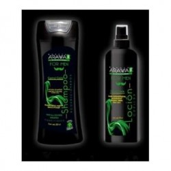 ARAWAK SHAMPOO y LOCION CAPILAR PARA HOMBRES (Tratamiento anti-caída for men Beauty Arawak) KIT* 2 UNIDADES