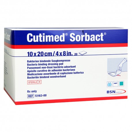Cutimed Sorbact Aposito 10*20 cm / 4*8 in (Envíos a toda Colombia) 