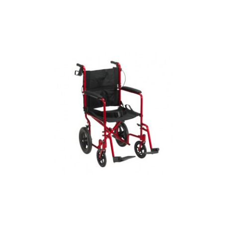 SILLA DE TRANSPORTE PLEGABLE CON FRENOS EN ALUMINIO Drive (Envíos a toda Colombia) COLOR ROJO
