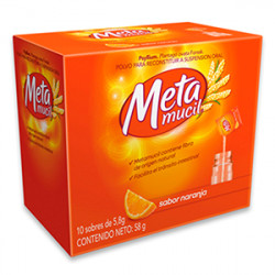 METAMUCIL FIBRA NATURAL SABOR NARANJA CAJA*10 SOBRES (Claro llegamos a toda Colombia)