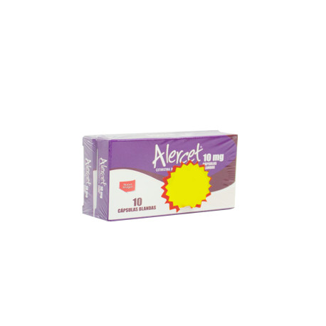 ALERCET 10 MG CAJA*10 CAPSULAS (Claro llegamos a toda Colombia)