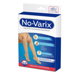Calcetín No-Varix® mujer 15-20 mmHg transparente azul L (FarmaclaroColombia)