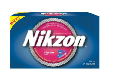 NIKZON CAPSULA DURA CAJA *14 TABLETAS MASTICABLES (TRATAMIENTO DE LA HEMORROIDES) Envios a toda Colo